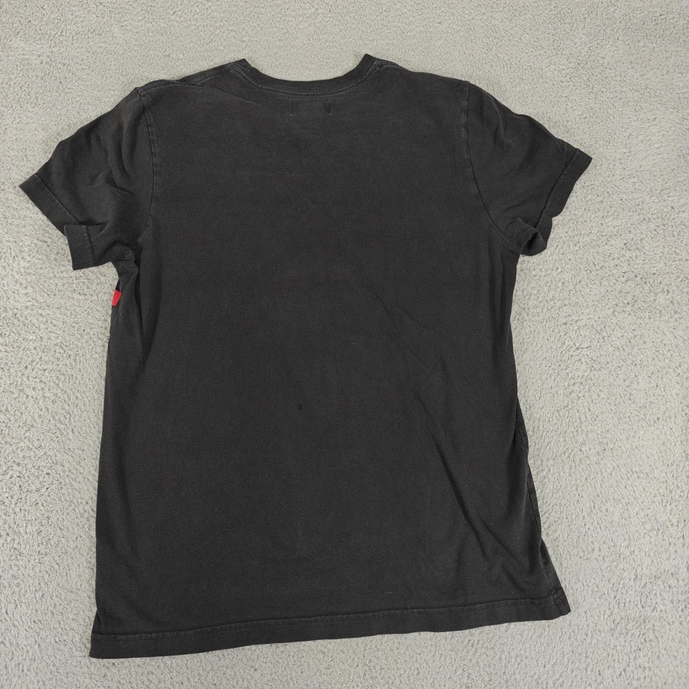 Adidas Shirt Mens Large‎ Black Red Trefoil Spell Out Logo Athletic Cotton Z38386 - Picture 7 of 11